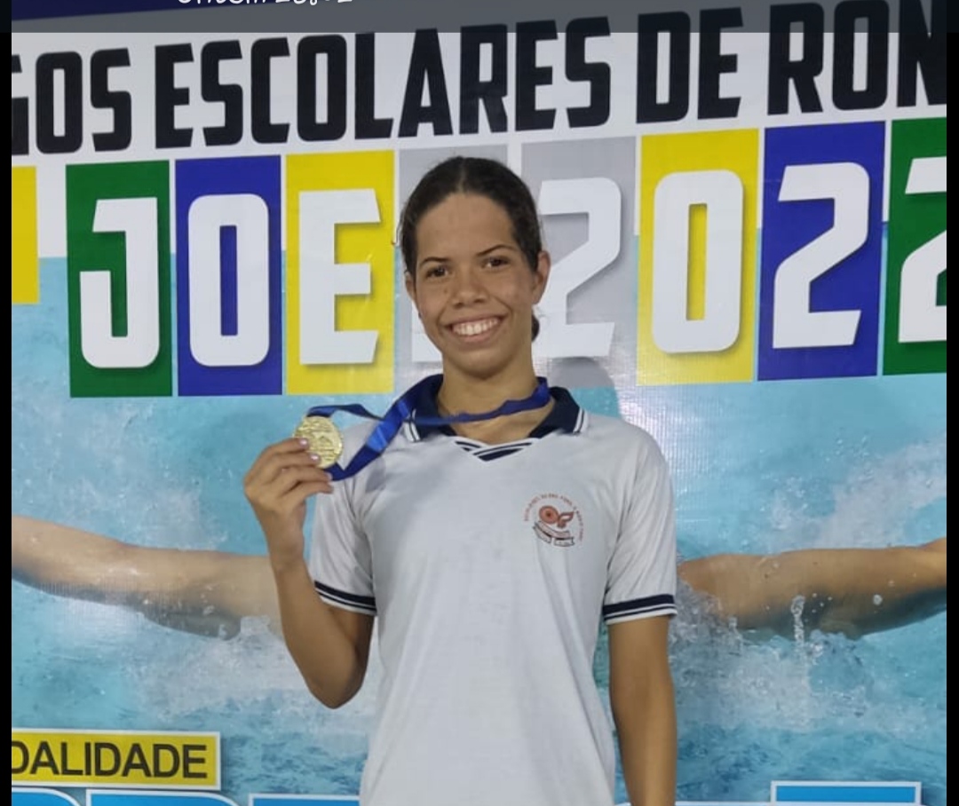 ORLANDO FREIRE: Aluna ganha seis medalhas de ouro na natação do JOER 2022 