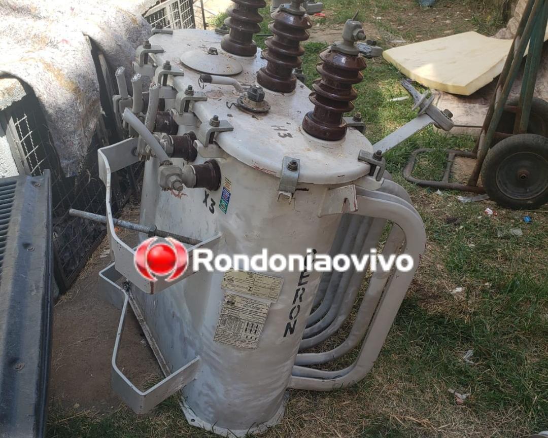 FLAGRANTE: Empresário é preso com transformador de energia furtado em condomínio