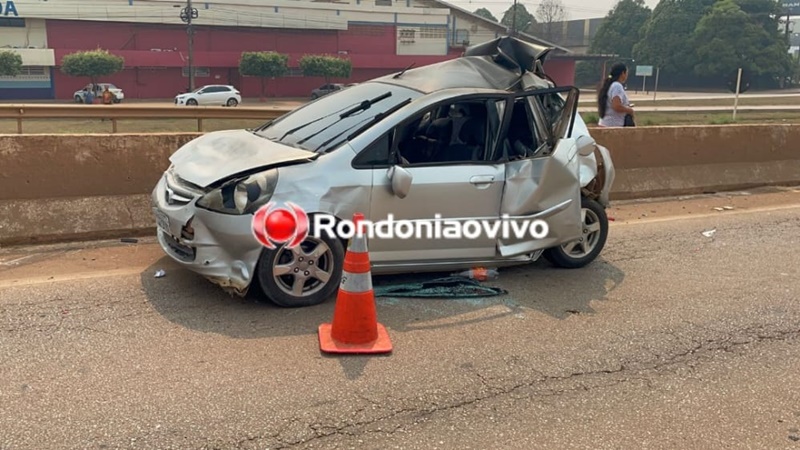 FORTE BATIDA: Carreta provoca acidente grave com dois carros na BR-364 durante cortejo 