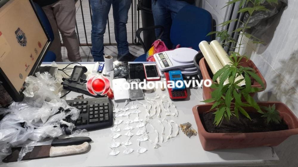 CAIU: Adolescente vendia droga em distribuidora e cultivava plantas de maconha