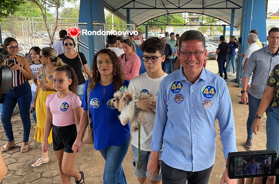VOTANDO: 'Quero continuar servindo a sociedade rondoniense', diz Marcos Rocha