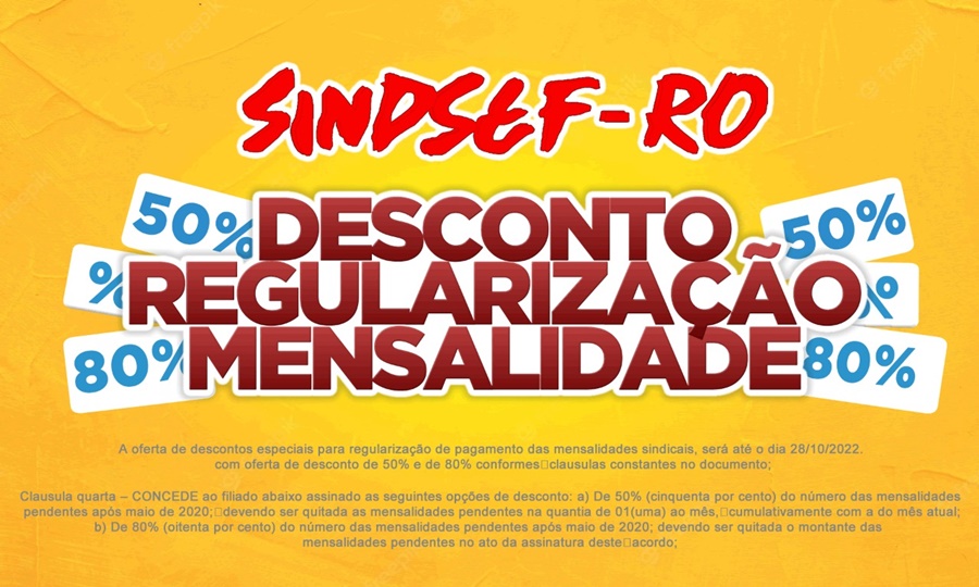 DESCONTOS: Sindsef oferece nova oportunidade de negociar filiação 