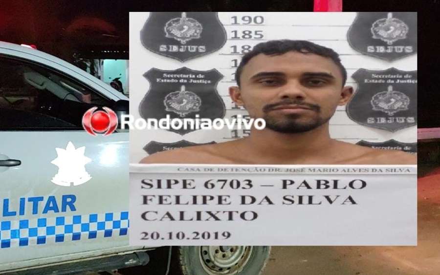 EFICIÊNCIA: Polícia Militar passa na hora e prende assaltante que roubou moto