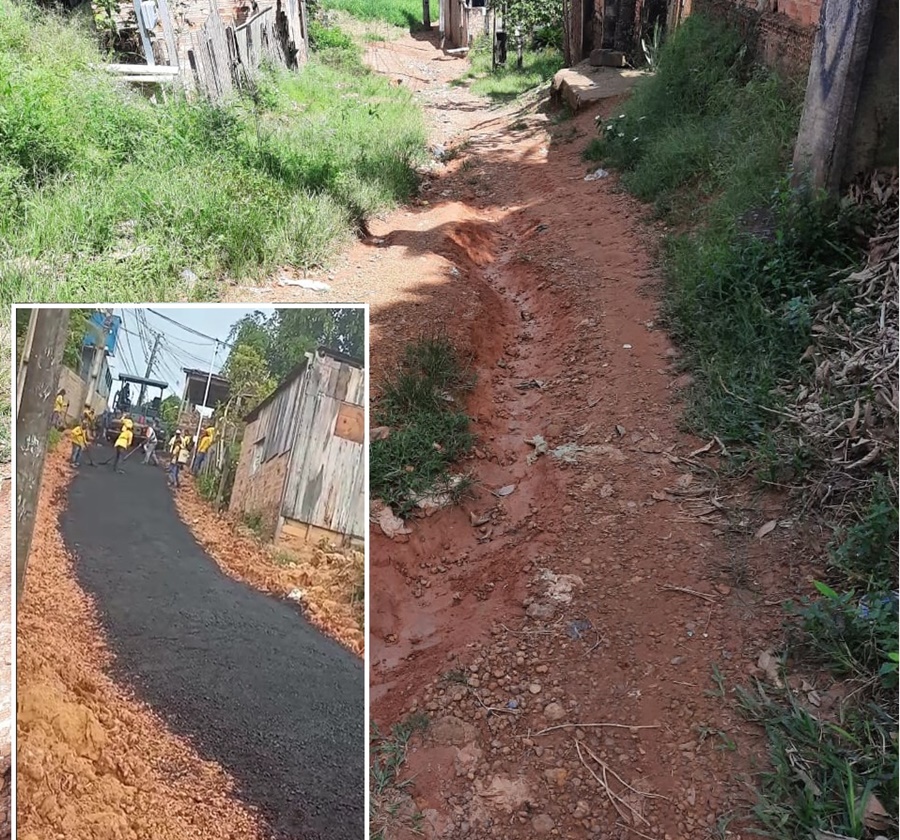 PAVIMENTAÇÃO: Semob realiza serviços no bairro Floresta a pedido de Ellis Regina