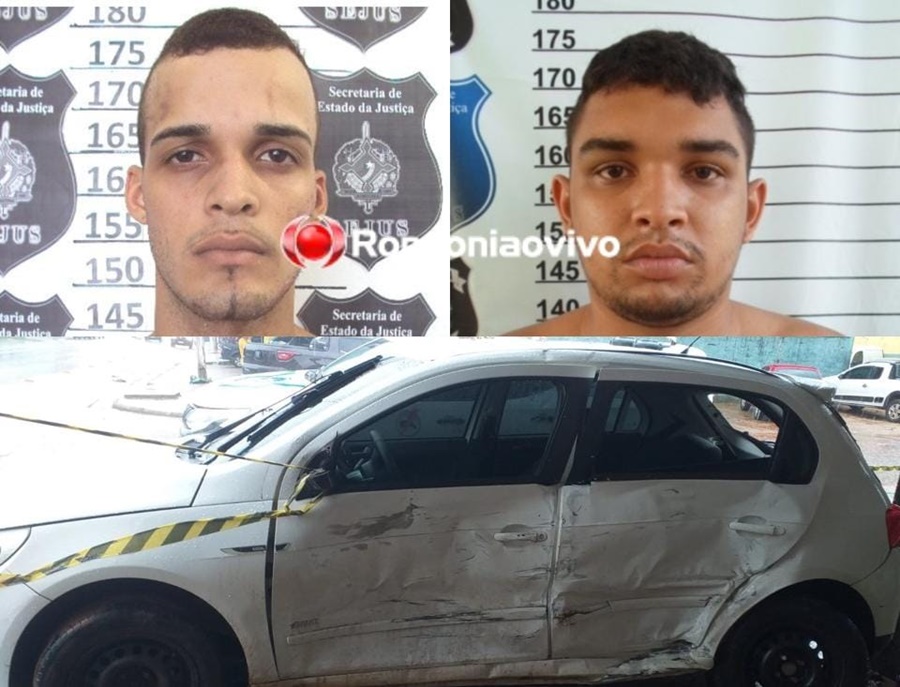 VÍDEO: Identificada dupla presa com pistolas após perseguição e grave acidente 