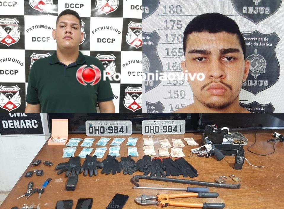 'CAÍRAM': Denarc prende foragidos acusados de onda de assaltos em Porto Velho 