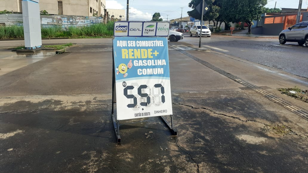 SALGADA: Litro da gasolina sobe quase 1 real em Porto Velho sem reajuste oficial