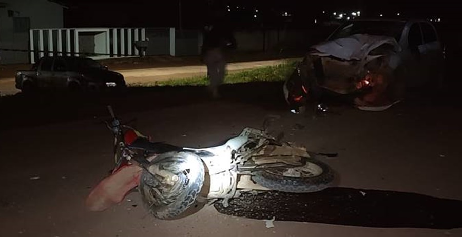 ULTRAPASSAGEM: Motociclista morre após colidir de frente com carro na BR-364 