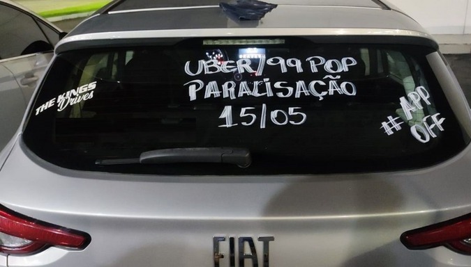 PARALISAÇÃO: Motoristas de aplicativos aderem à greve nacional em Porto Velho