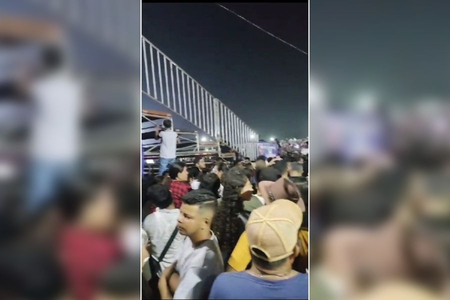 RISCO: População denuncia perigo na instalação das arquibancadas na Expovel