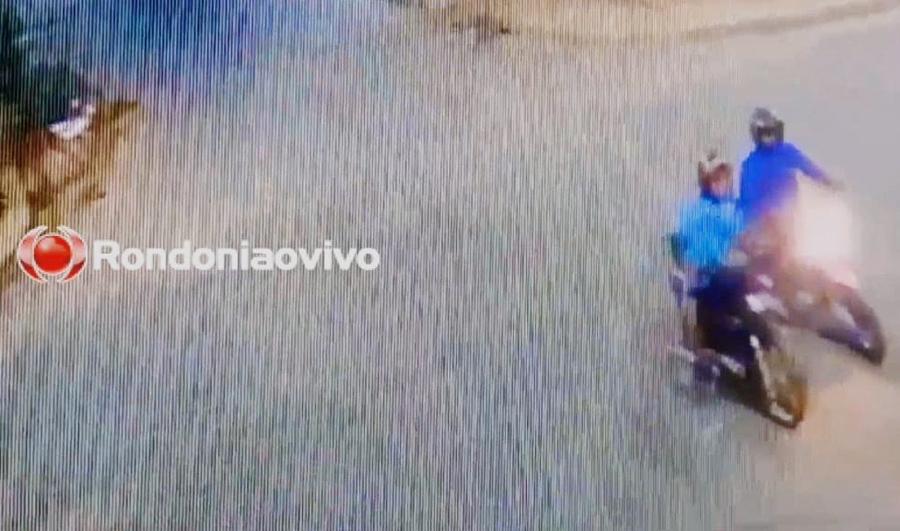 CRISTAL DA CALAMA: Vídeo mostra dupla criminosa furtando moto em frente de casa
