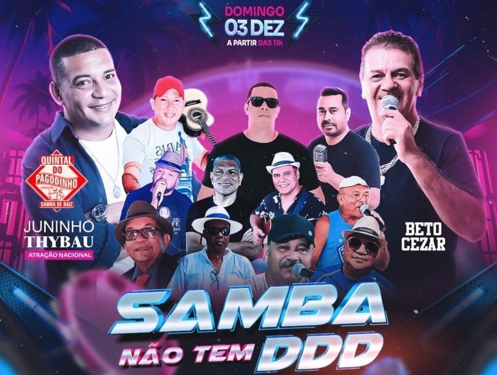 SAMBA: Domingo tem show do primo do Zeca Pagodinho, Juninho Thybau, no O Monarka 