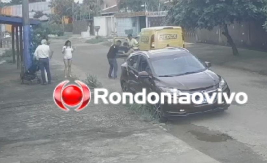 VÍDEO: Bandidos com carro roubado dos Correios são flagrados fazendo assalto
