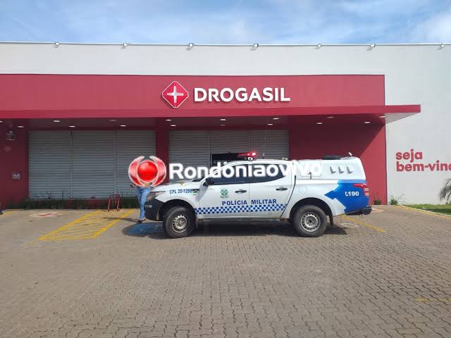 DROGARIA: Ladrões fazem buraco e invadem farmácia na região Central 