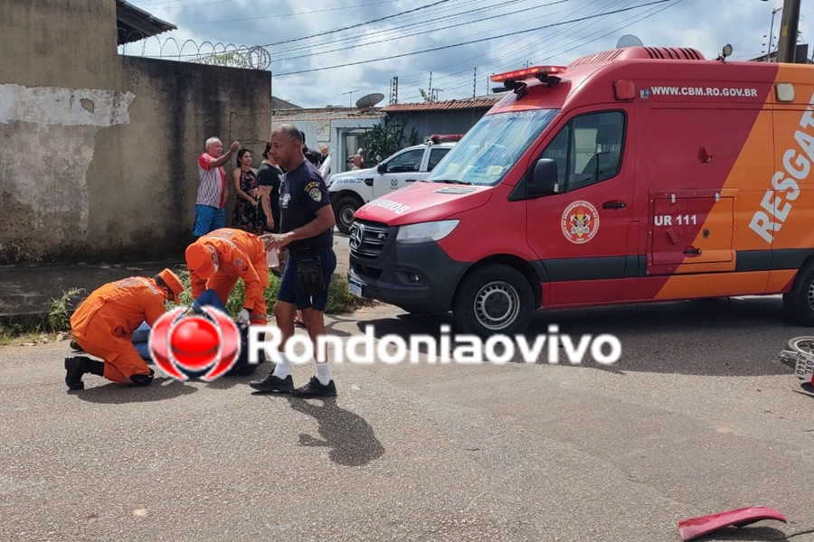 VÍDEO: Policial militar sofre grave acidente em Porto Velho