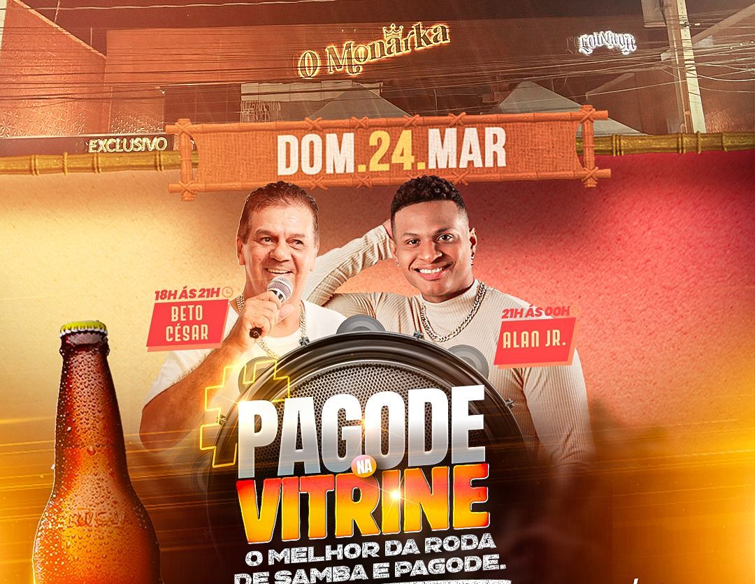 IMPERDIVEL: Domingo tem show duplo de Beto Cezar e Alann Júnior no O Monarka