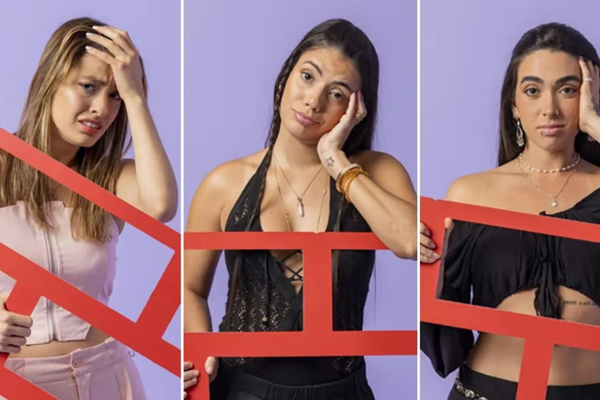 BBB24: Beatriz, Fernanda e Giovanna estão no Paredão