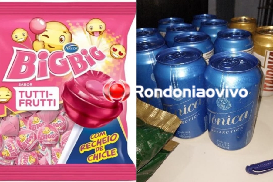 ÁLCOOL E DOCE: Apenado é flagrado furtando cerveja e pirulitos em comércio na região Central