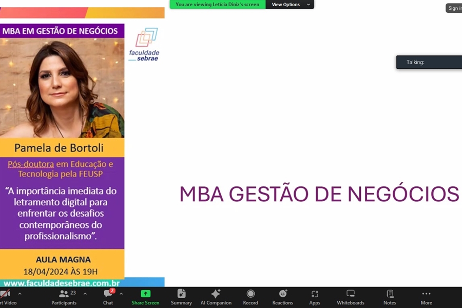 RONDÔNIA: Polo da Faculdade Sebrae realiza aula inaugural do MBA em Gestão de Negócio