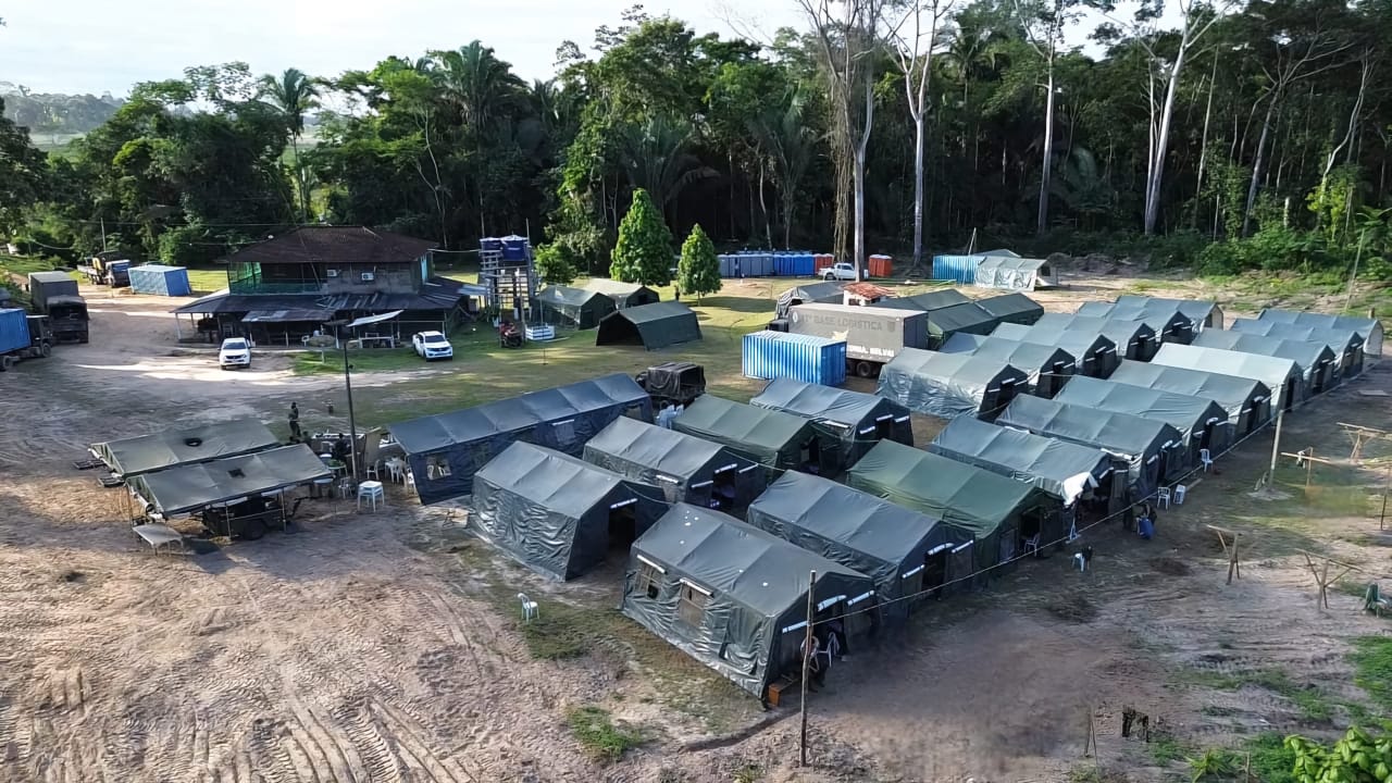 BASE OPERACIONAL: 17ª Brigada de Infantaria de Selva apoia desintrusão da TI Karipuna