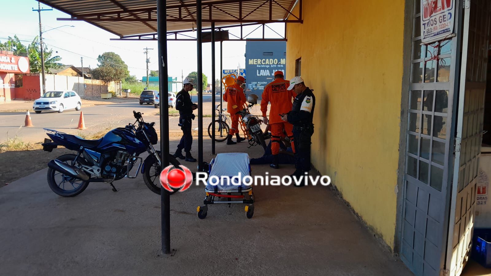 NA DANIELA: Idoso e jovem ficam feridos após atropelamento entre moto e bicicleta 