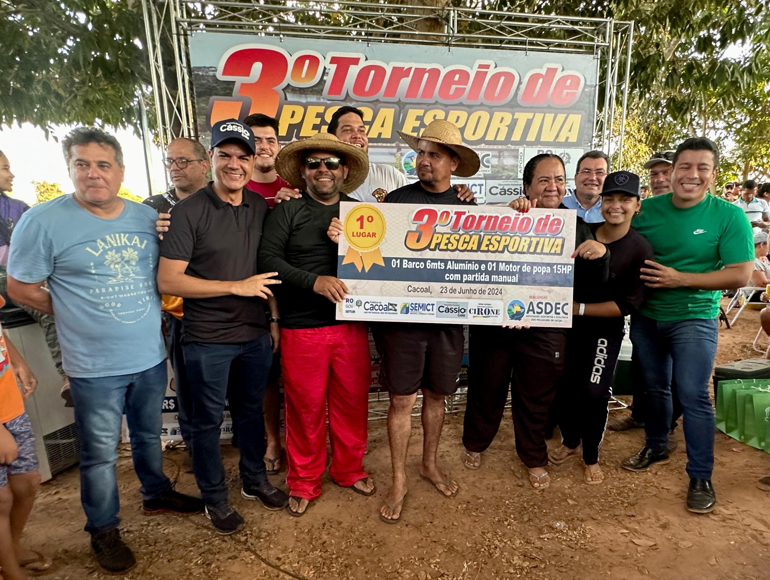 CÁSSIO GOIS: Deputado impulsiona o 3º Torneio de Pesca Esportiva da Asdec, em Cacoal