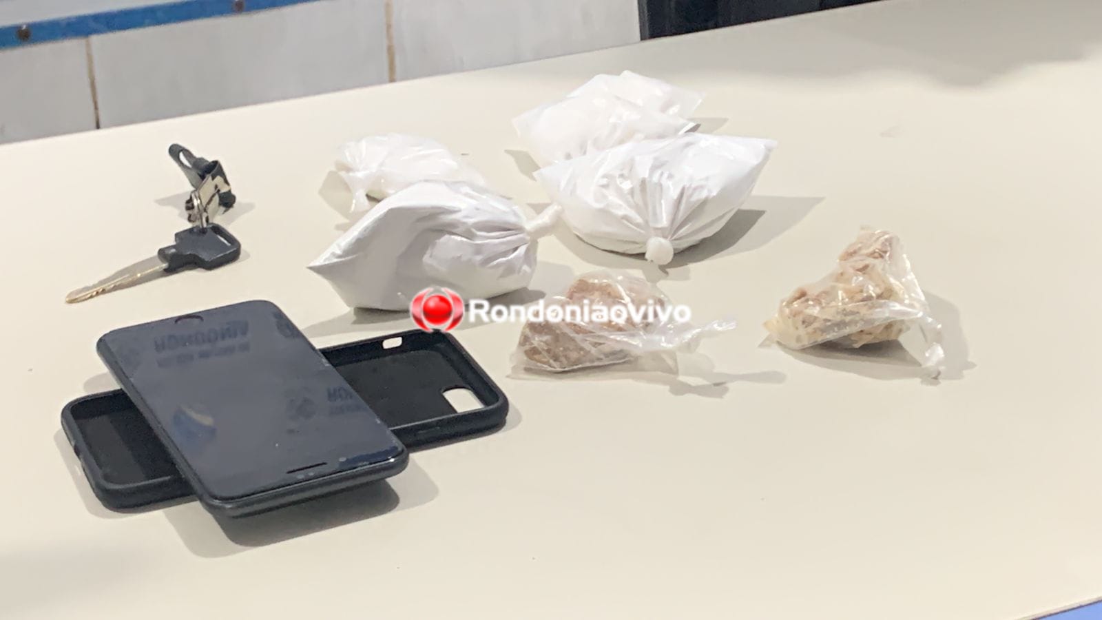 MANÉ GARRINCHA: BPTAR prende acusado de tráfico com sete pacotes de drogas 