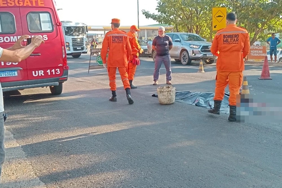 NA BR-364: Apenado monitorado morre atropelado por carreta 