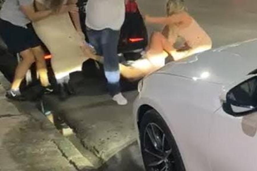 POR CIÚMES: Jovem é espancada pelo marido na frente de boate na região Central 