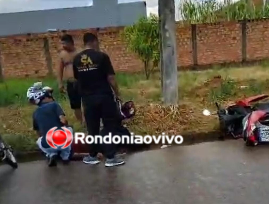 NOVA FLORESTA: Condutor de Honda Biz sofre ferimentos após bater na traseira de carro