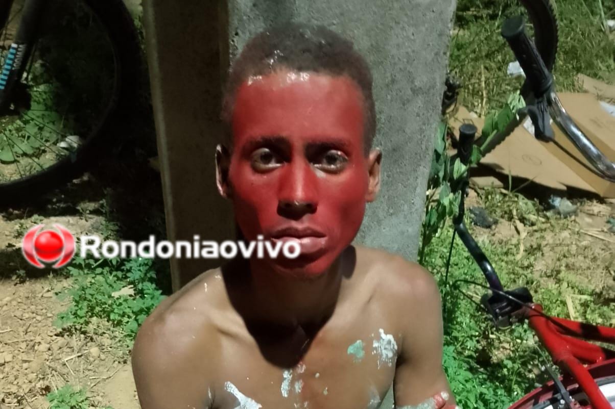 FLAGRADO: Acusado de furtar duas bicicletas no pátio do IG é surrado pela população 