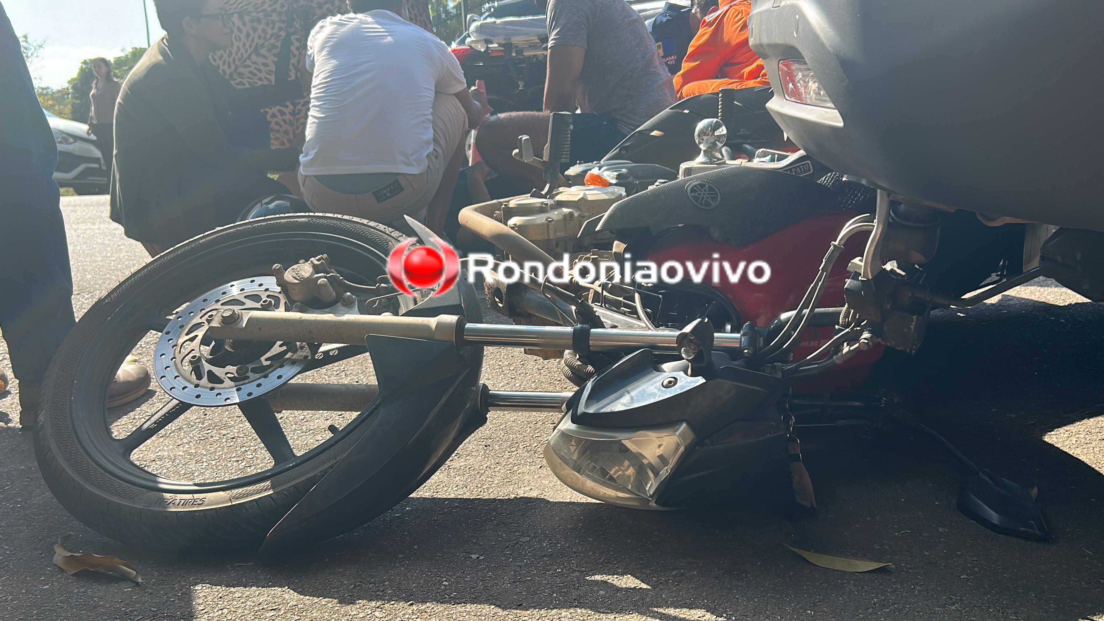 VÍDEO: Grave acidente envolvendo três veículos deixa homem com fratura na perna