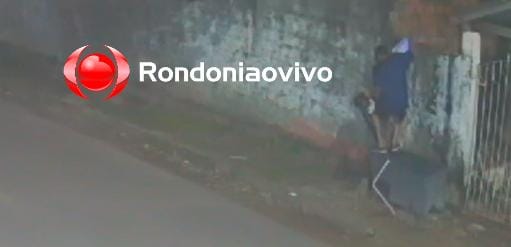 PULOU O MURO: Vídeo mostra ladrão de motosserra agindo na zona Sul 