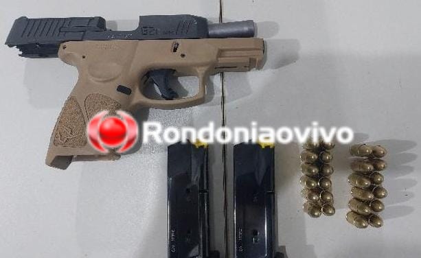 PORTE ILEGAL: CAC tenta fugir ao ver equipe da PM, mas acaba preso em Honda Civic