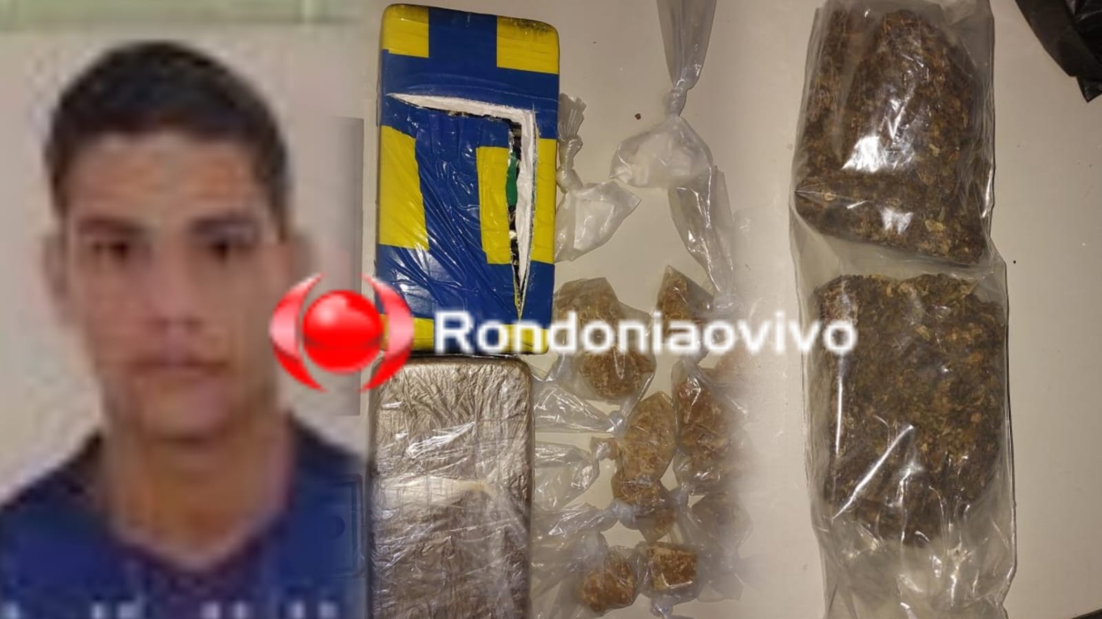 APÓS DENÚNCIA: Acusado de tráfico é preso com mais de dois quilos de drogas em mochila 