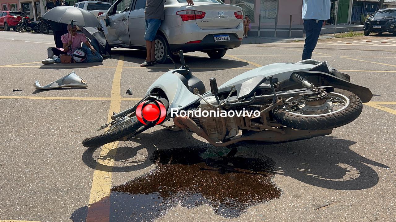 VÍDEO: Mulher é vítima de grave acidente ao invadir preferencial na Abunã