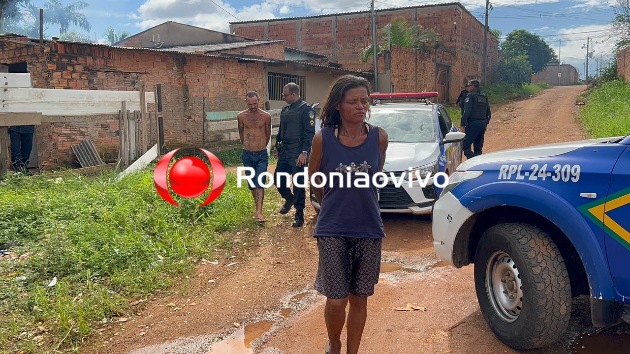 URGENTE: PM monta operação e prende casal que fez arrastão em residência