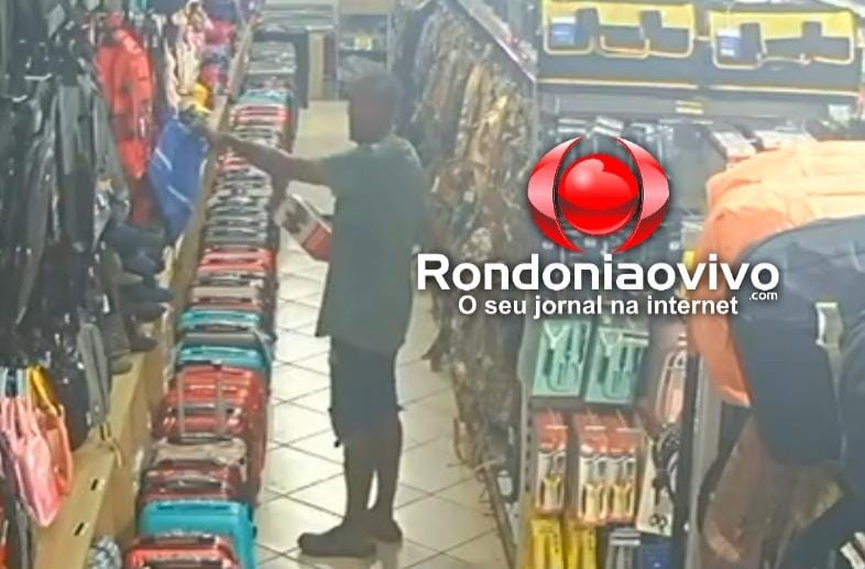 VÍDEO: Homem é preso por furtar caixa de som na loja Shopping China