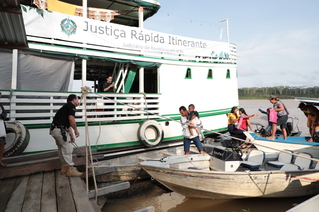 JUSTIÇA RÁPIDA ITINERANTE:  TJRO abre inscrições para magistrados participarem de etapa fluvial