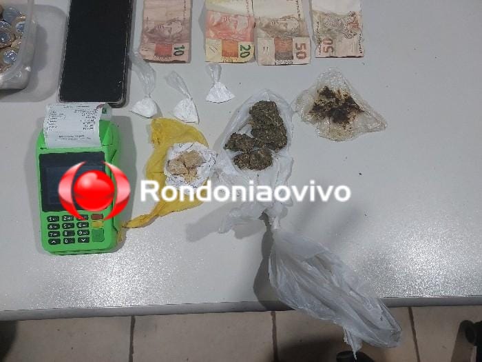 BEM NA HORA: PM's vão pedir informação e flagram dono de distribuidora vendendo droga