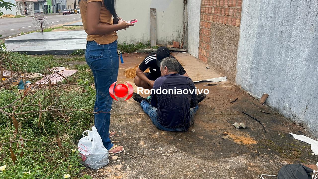 URGENTE: Pedreiro sofre grave queda de telhado