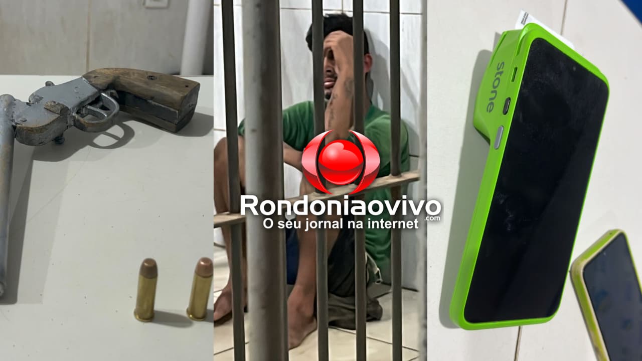 PRESO EM FLAGRANTE : Motoboy reage a roubo e  assaltante armado é derrubado de moto