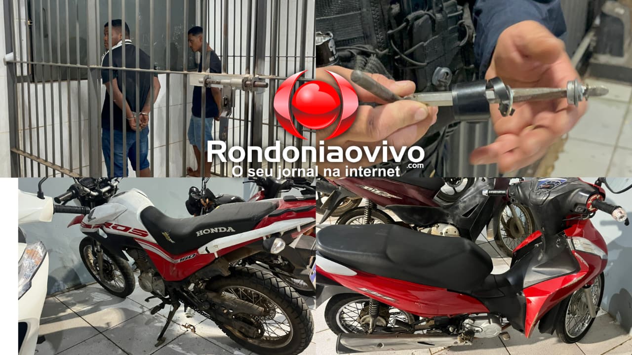 PRÓXIMO AO CPA: Dois são presos após furto de moto Bros e perseguição policial