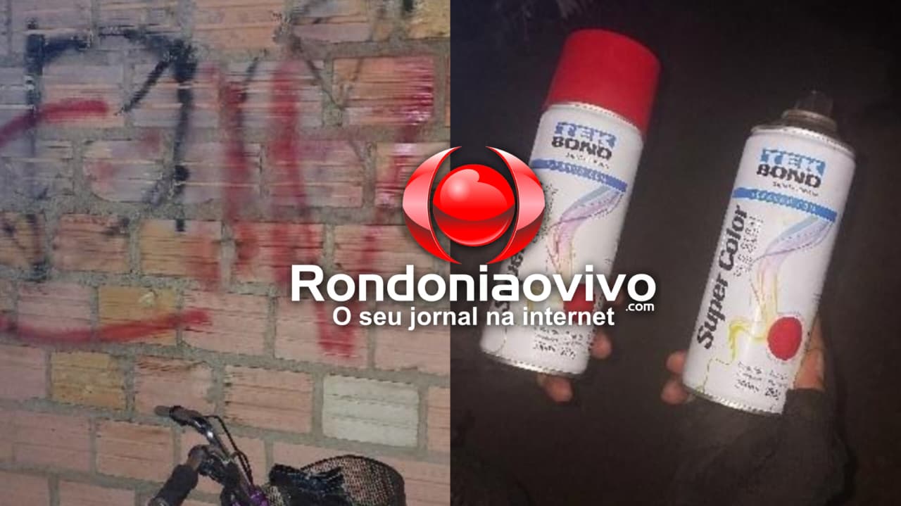 CRISTAL DA CALAMA: Dupla é presa por pichar símbolo de organização criminosa ​