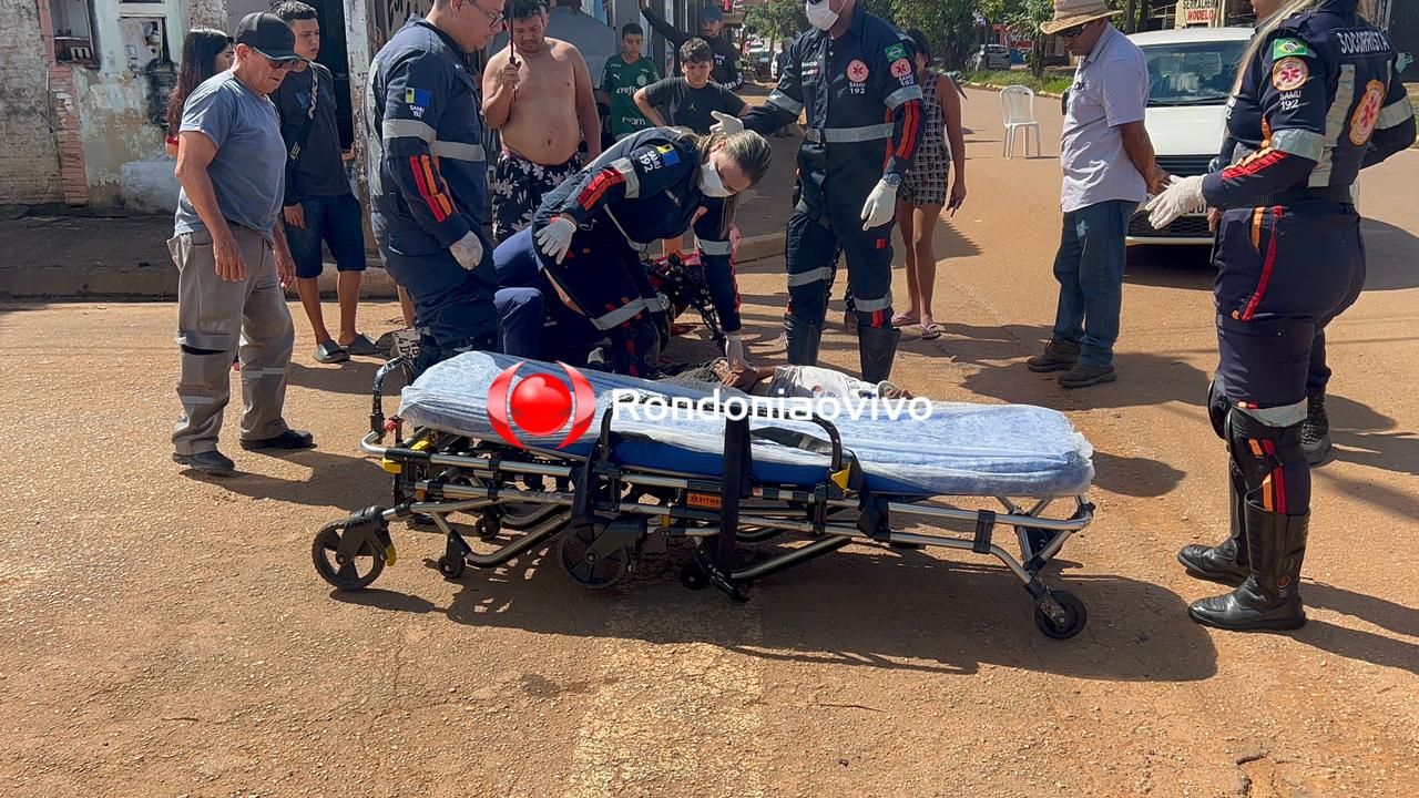 INTUBADO  : Motociclista fica desacordado após grave acidente na Mamoré