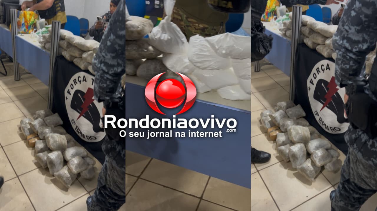 VÍDEO: Operação policial faz apreensão de mais de 70 quilos de drogas