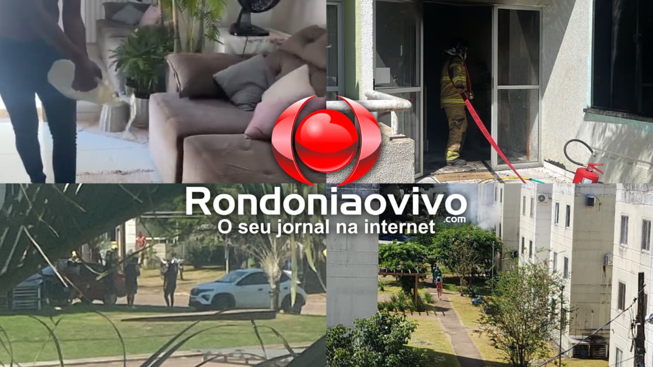 URGENTE: Homem incendeia apto com esposa grávida dentro no Bairro Novo
