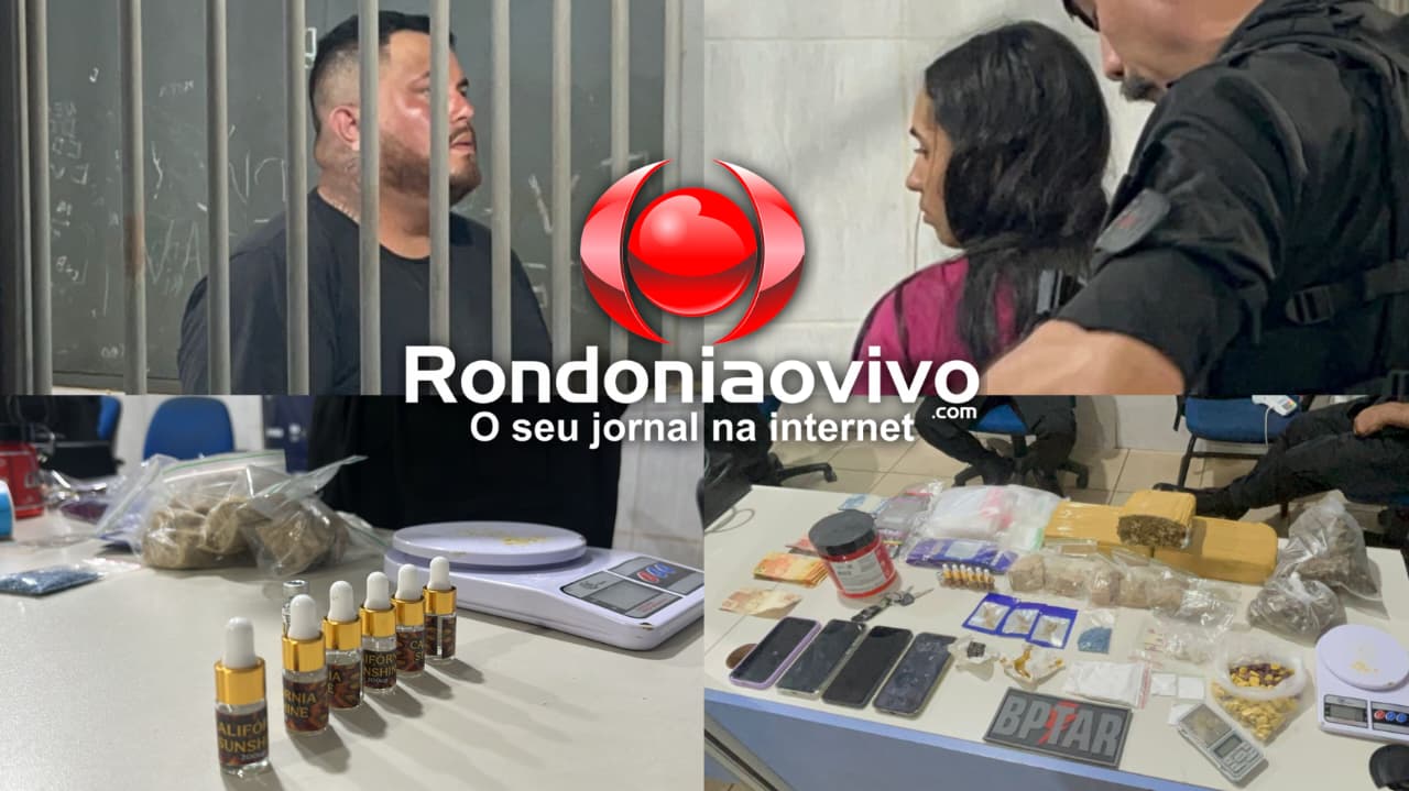 MEMBROS DO CV: Operação Brasil Contra o crime prende casal com várias drogas sintéticas