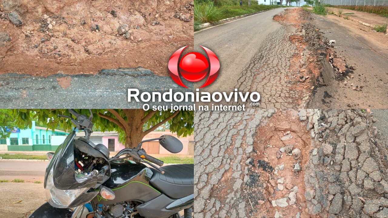 BURACO NA AVENIDA: Motociclista é socorrido com fratura na clavícula após sofrer queda 