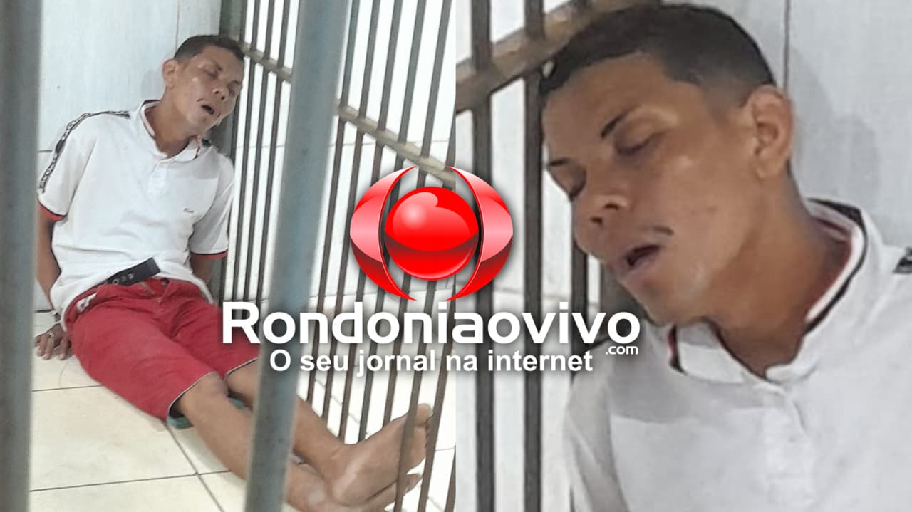 SEM PREOCUPAÇÃO: Criminoso preso por assaltar diarista dorme sossegado na delegacia